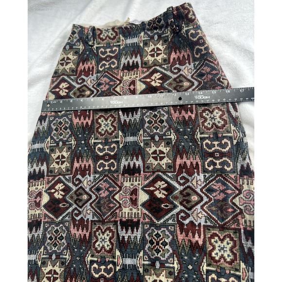 Vintage SUMMIT OF BOSTON Tapestry‎ Retro Midi Geometric Skirt Small - Picture 10 of 16
